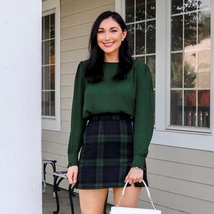 Abercrombie & Fitch Black Watch Tartan Plaid Mini Skirt